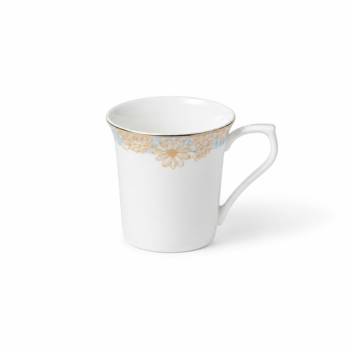 Golden Azure 37-Piece Fine Bone China Dinner Set