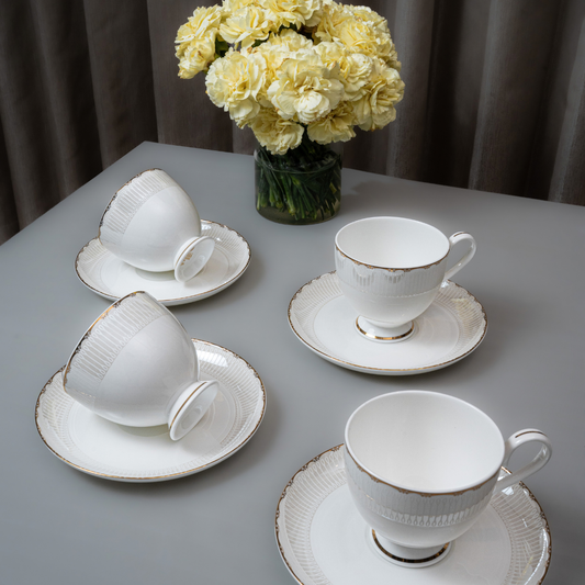 Imperial Halo 12 Piece Cup & Saucer Set