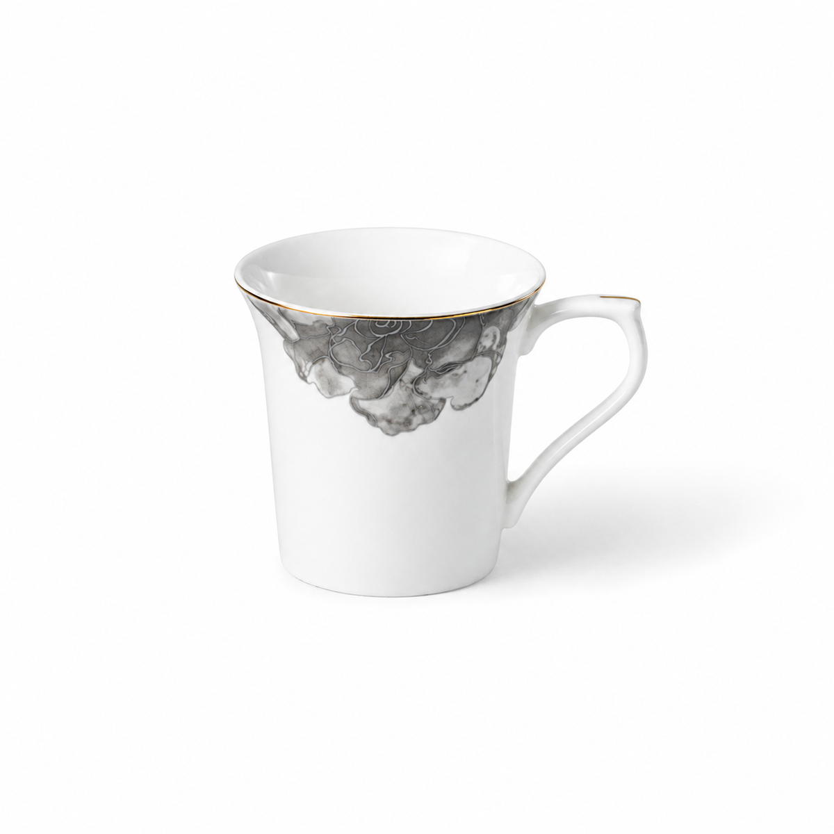 Black Smoke 37-Piece Fine Bone China Dinner Set
