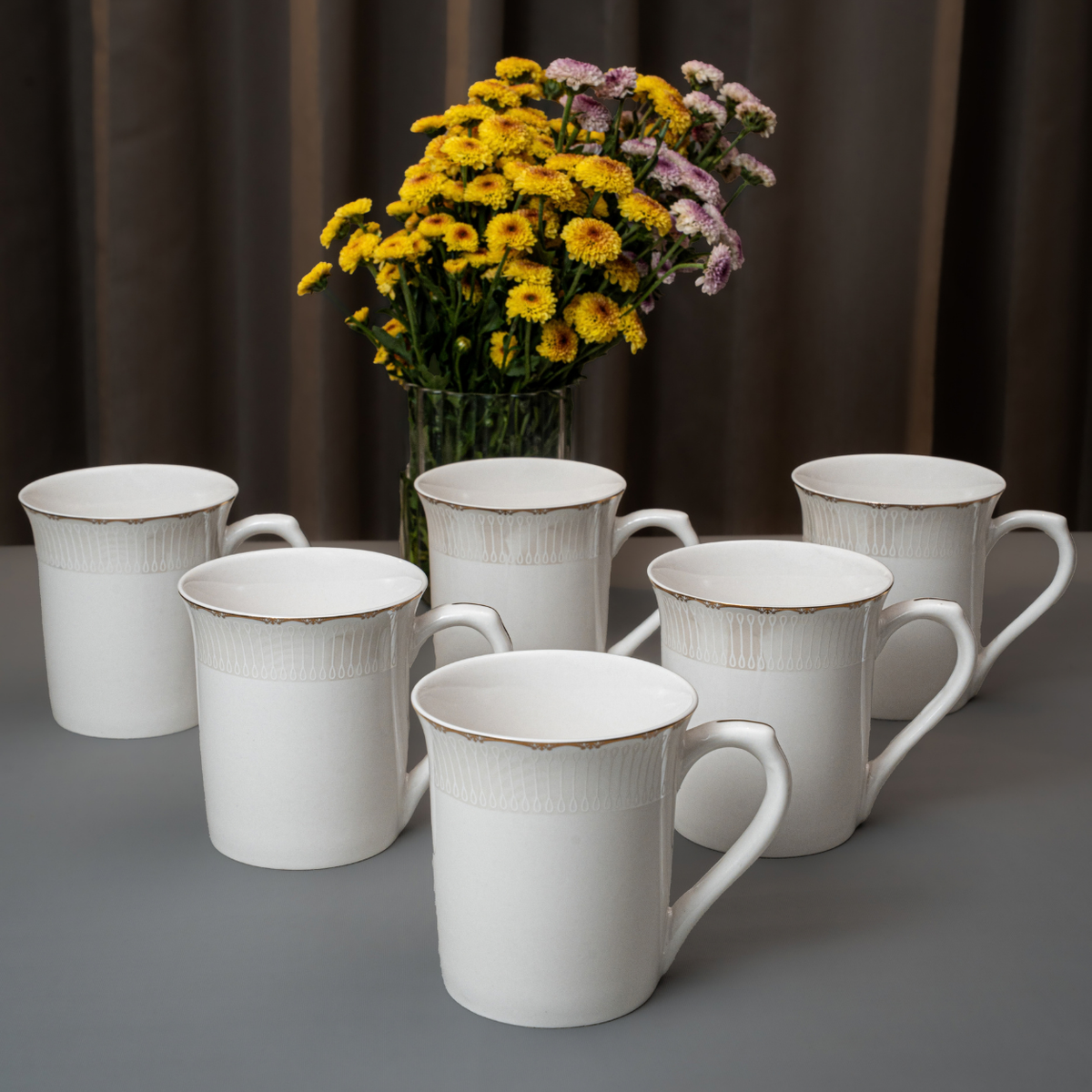 Imperial Halo 37 Piece Fine Bone China Dinner Set