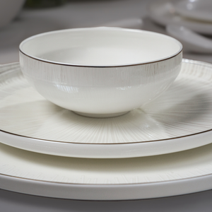 Ivory Radiance 37-Piece Fine Bone China Dinner Set