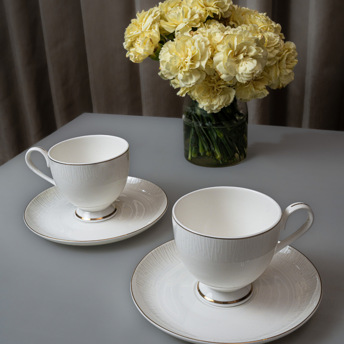 Ivory Radiance 37-Piece Fine Bone China Dinner Set