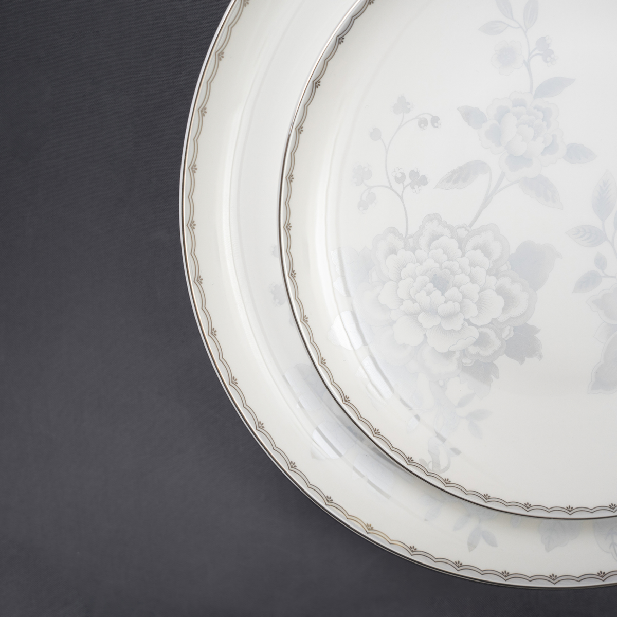 Mist Peony 37-Piece Fine Bone China Dinner Set