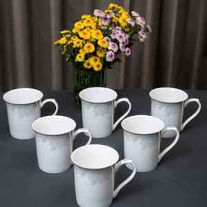 Mist Peony 37-Piece Fine Bone China Dinner Set
