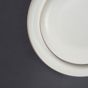 Pearl Essence 37-Piece Fine Bone China Dinner Set