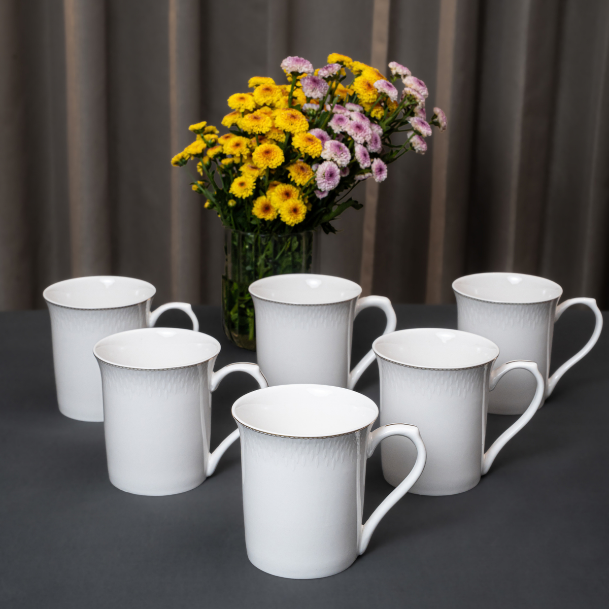 Pearl Essence 37-Piece Fine Bone China Dinner Set