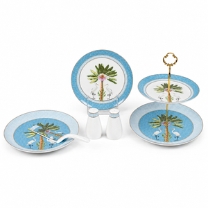 Riviera Palm Fine Bone China Serveware Set