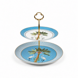 Riviera Palm Double Tier Serving Stand – 2 Tier