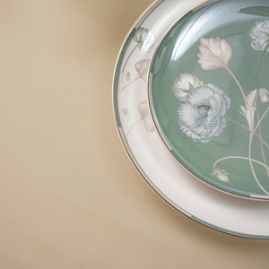 Verdant Bloom 37-Piece Fine Bone China Dinner Set