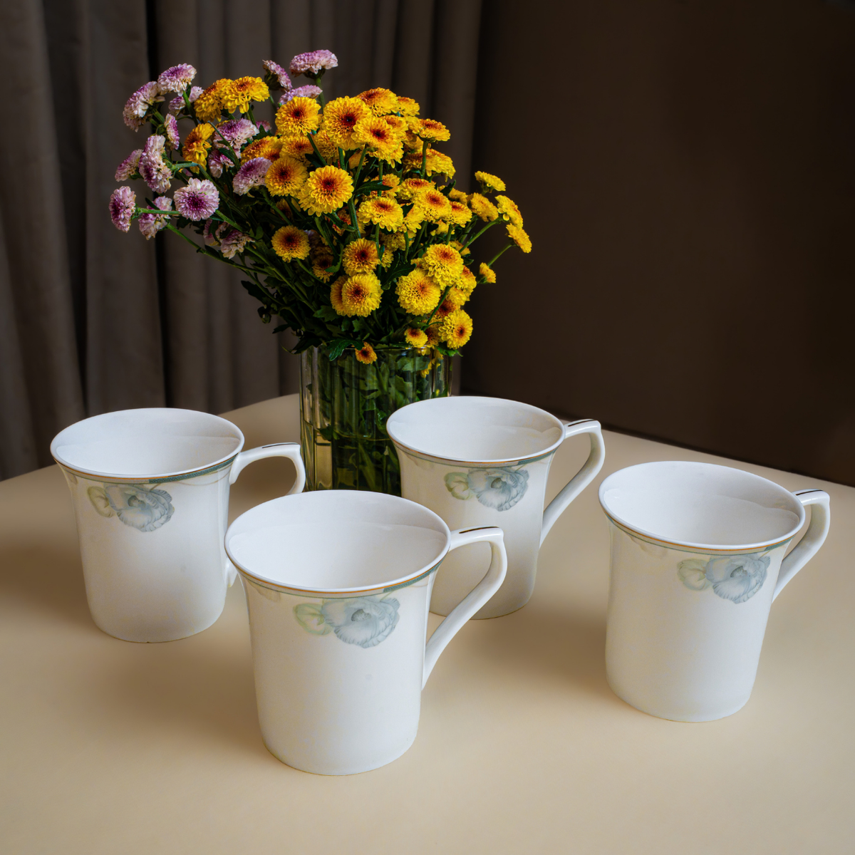 Verdant Bloom 6-Piece Cup Set