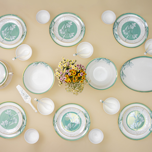 Celadon Reverie 37-Piece Fine Bone China Dinner Set