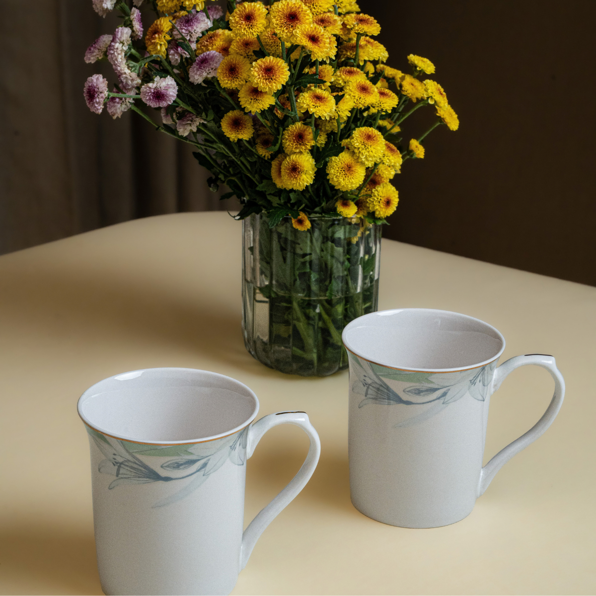 Celadon Reverie 37-Piece Fine Bone China Dinner Set