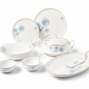 Celeste Bloom 37-Piece Fine Bone China Dinner Set