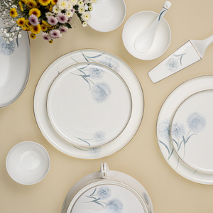 Celeste Bloom 37-Piece Fine Bone China Dinner Set