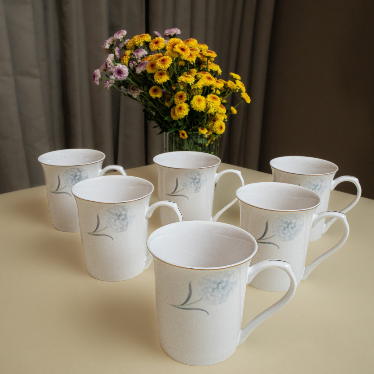Celeste Bloom 37-Piece Fine Bone China Dinner Set