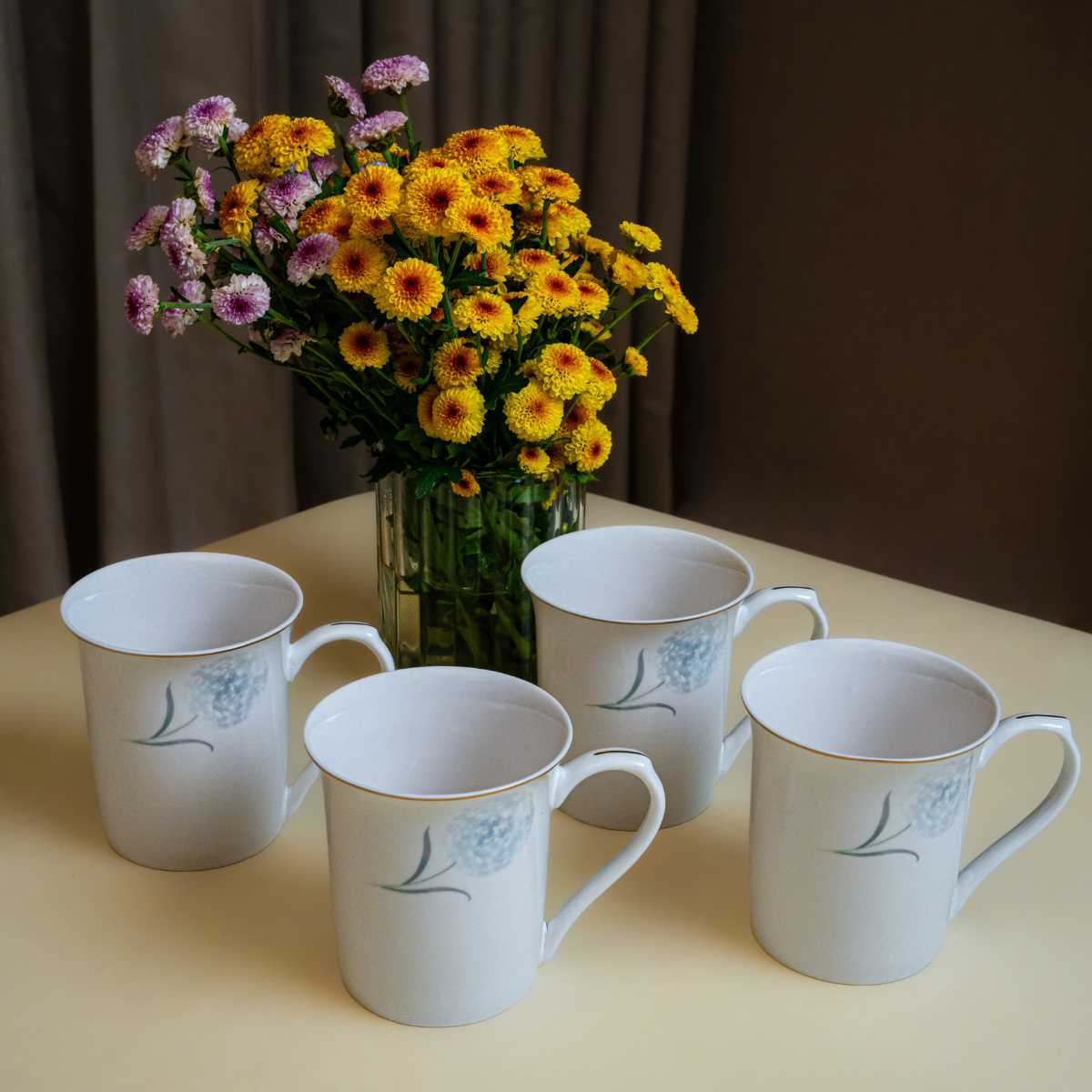 Celeste Bloom 37-Piece Fine Bone China Dinner Set