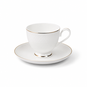 Eterna Weave Cup & Saucer Set – 12 Pieces
