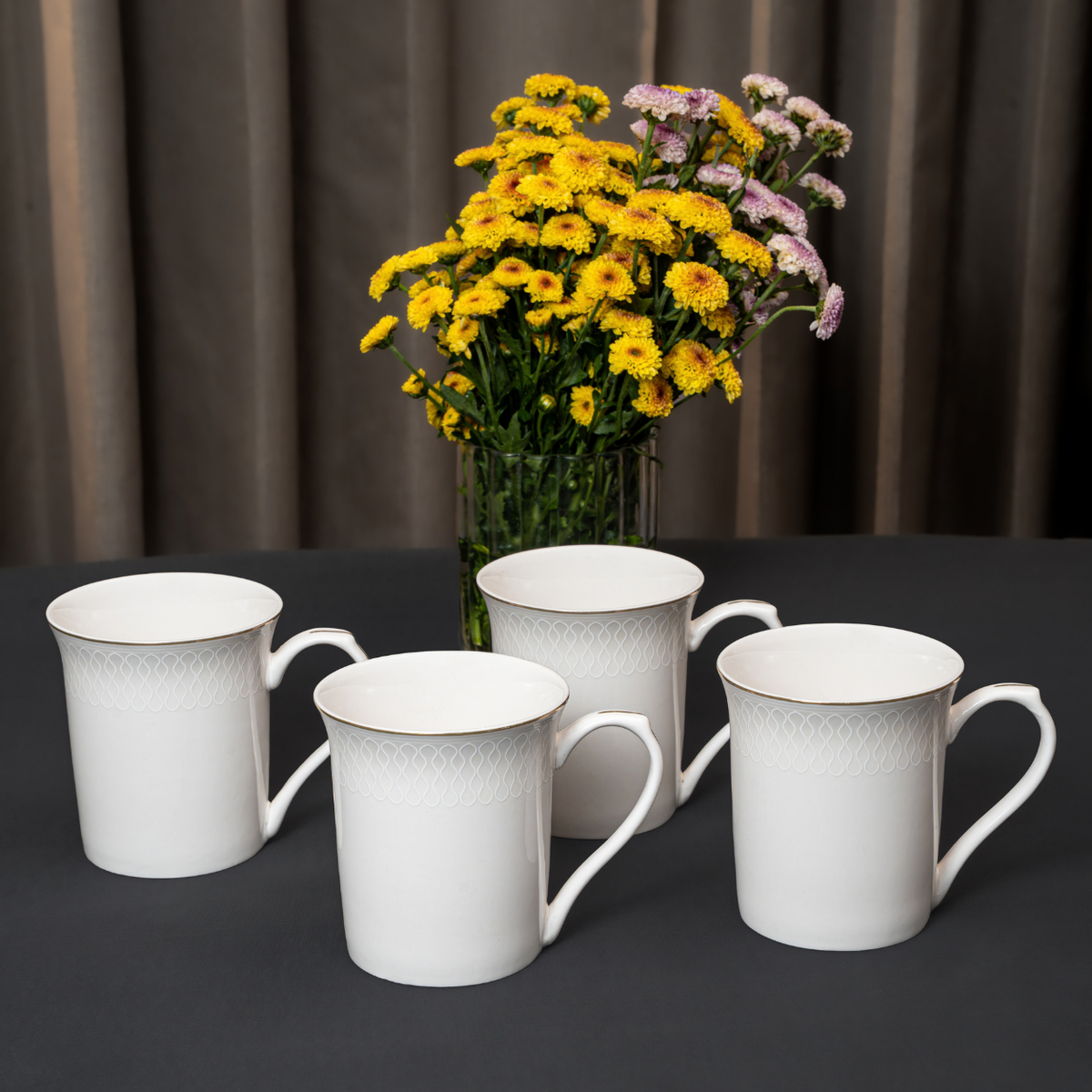 Eterna Weave 37-Piece Fine Bone China Dinner Set