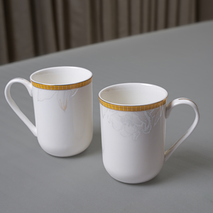 Gilded Meridian Coffee Mug Set – 2 Pieces