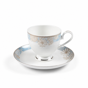 Golden Azure 37-Piece Fine Bone China Dinner Set