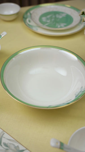 Celadon Reverie 37-Piece Fine Bone China Dinner Set