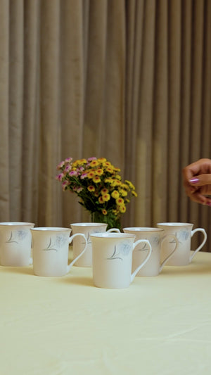 Celeste Bloom Cup Set – 6 Pieces